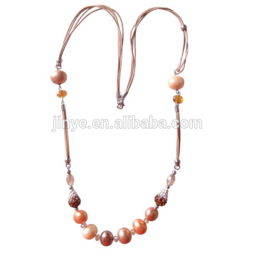Bohemian Style Long Pearl Beaded Necklace